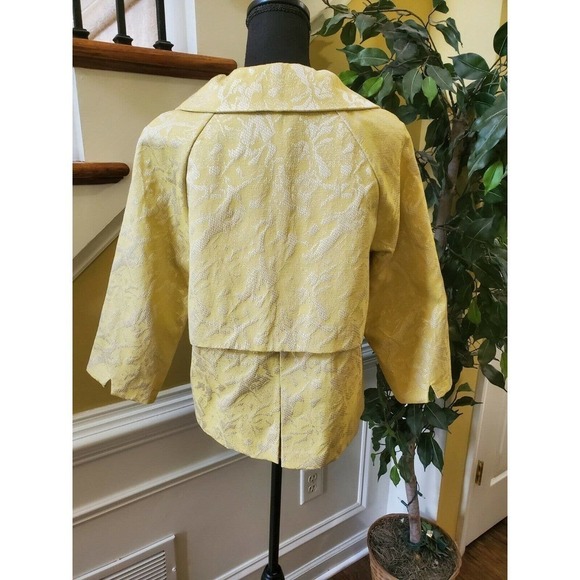 BOB MACKIE Jacket Yellow & Silver Retro SZ 12 - Picture 8 of 12